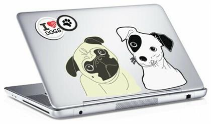 Dogs, Sticker, Αυτοκόλλητα Laptop, από το HouseArt