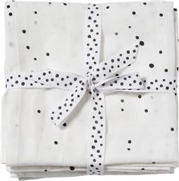 Done by Deer Dreamy Dots Πάνες Αγκαλιάς από Μουσελίνα σε Λευκό Χρώμα 70x70cm 2τμχ