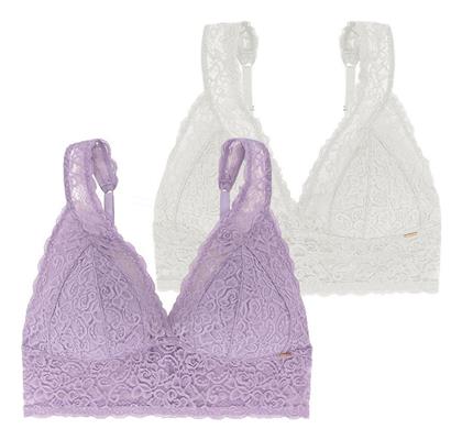 Dorina Lana Μωβ Γυναικείο Bralette Σουτιέν 2Pack