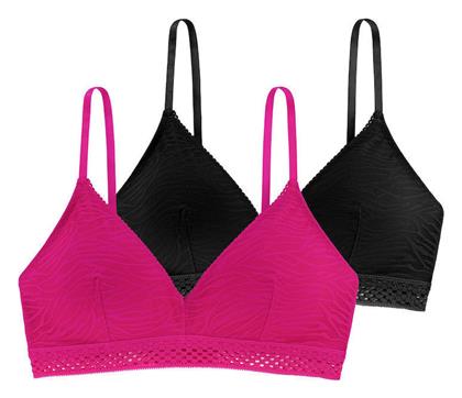 Dorina Ροζ Γυναικείο Bralette Σουτιέν 2Pack από το Tres Chic