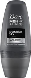 Dove Men+Care Invisible Dry Αποσμητικό 48h σε Roll-On 50ml από το Esmarket