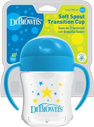 Dr. Brown's Soft Spout Transition Cup 6m+ Blue 180ml από το Pharm24