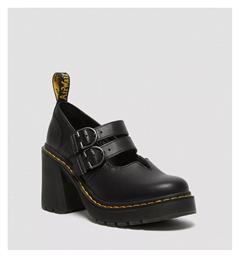 Dr. Martens Δερμάτινες Γόβες με Χαμηλό Τακούνι Μαύρες από το Favela