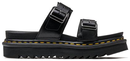Dr. Martens Myles Δερμάτινα Σανδάλια Μαύρα