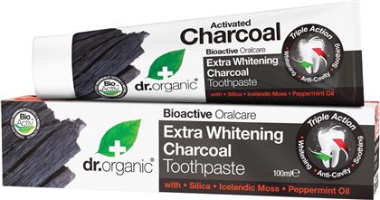 Dr.Organic Extra Whitening Charcoal Toothpaste Λευκαντική Οδοντόκρεμα με Ενεργό Άνθρακα 100ml από το Pharm24