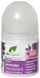 Dr.Organic Lavender Lavender Αποσμητικό σε Roll-On Χωρίς Αλουμίνιο 50ml