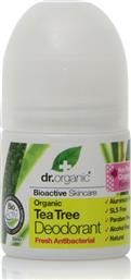 Dr.Organic Tea Tree Φυσικό Αποσμητικό σε Roll-On Χωρίς Αλουμίνιο 50ml από το Pharm24
