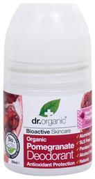 Dr.Organic Pomegranate Pomegranate Αποσμητικό σε Roll-On Χωρίς Αλουμίνιο 50ml