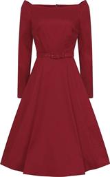 dramatic wine red vintage φόρεμα Meg από το PerfectDress