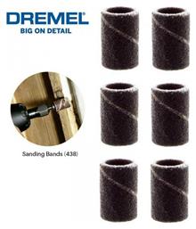 Dremel 438 Σετ Tαινίες Λείανσης Πολυεργαλείου K120 6.4x6.4mm 6τμχ