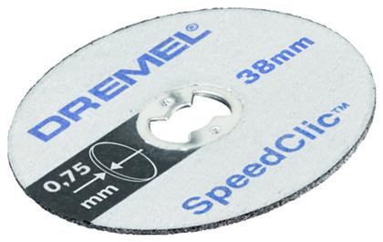 Dremel Ακριβείας EZ SpeedClic SC409 Δίσκος Κοπής Μετάλλου 38mm 5τμχ 2615S409JB