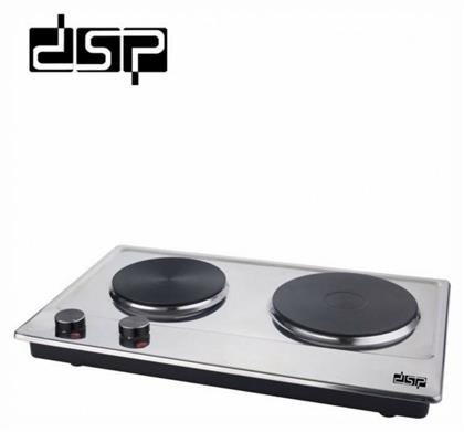 DSP KD-4047 Επιτραπέζια Εστία Εμαγιέ Διπλή Λευκή