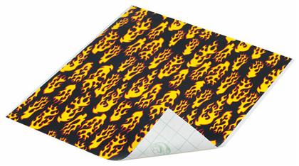 Duck Αυτοκόλλητο Διακόοσμητικό Φύλλο Tape Sheets 1τμχ Burnin Flames 21x25,4εκ.