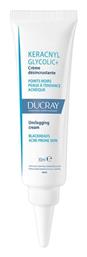 Ducray Keracnyl Glycolic+ Κρέμα κατά της Ακμής 30ml