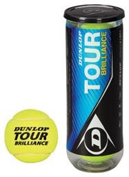 Dunlop Tour Brilliance Μπαλάκια Τένις για Προπόνηση 3τμχ από το EasyU