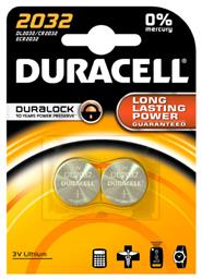 Duracell Long Lasting Power Μπαταρίες Λιθίου Ρολογιών CR2032 3V 2τμχ από το Saveltrade