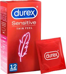 Durex Προφυλακτικά Sensitive Λεπτά 12τμχ από το e-shop