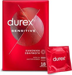 Durex Προφυλακτικά Sensitive Λεπτά 18τμχ από το e-Fresh