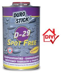 Durostick D-29 Spot Free Αδιαβροχοποιητικό, Ελαιοαπωθητικό Εμποτισμού Πλακιδίων & Γρανιτών 1lt