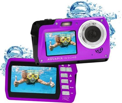 EasyPix Aquapix W3048 Edge Compact Φωτογραφική Μηχανή 13MP με Οθόνη 3'' και Ανάλυση Video 2688 x 1520 pixels Μωβ από το e-shop