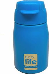 Ecolife Ανοξείδωτο Παγούρι με Καλαμάκι Μπλε 400ml από το Plus4u
