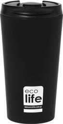 Ecolife Coffee Cup Ποτήρι Θερμός σε Μαύρο χρώμα 0.37lt από το Plus4u