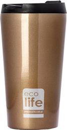 Ecolife Coffee Cup Ποτήρι Θερμός σε Καφέ χρώμα 0.37lt από το Plus4u