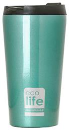 Ecolife Coffee Cup Ποτήρι Θερμός σε Τιρκουάζ χρώμα 0.37lt