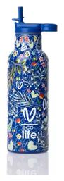 Ecolife Παγούρι Ανοξείδωτο 500ml Μπλε