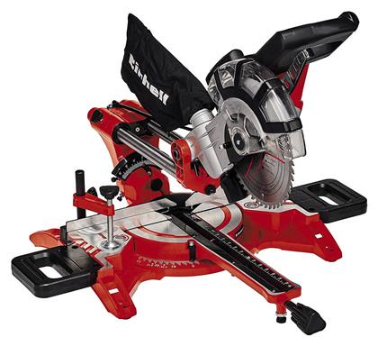 Einhell TC-SM 2131/1 Dual Φαλτσοπρίονο Ρεύματος Συρόμενο με Ισχύ 1500W, Οδηγό Laser, Δίσκο Κοπής Διαμέτρου 210mm & Ταχύτητα Κοπής 4900rpm