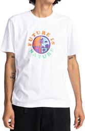 Element Future Land Ανδρικό T-shirt Λευκό με Στάμπα