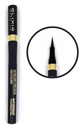 Elixir Ultra Soft Precision Waterproof Στυλό Eye Liner Black 1ml