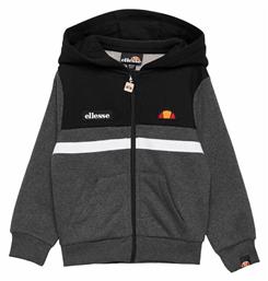 Ellesse Αθλητική Παιδική Ζακέτα Φούτερ Βαμβακερή με Κουκούλα Γκρι