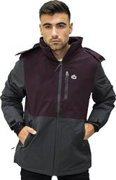 Emerson 202.EM10.76 Ανδρικό Μπουφάν για Χειμώνα Bordeaux / Grey από το Zakcret Sports