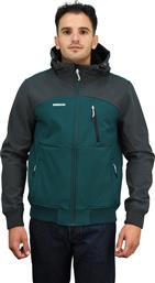 Emerson 202.EM11.127 Ανδρικό Μπουφάν Bomber για Χειμώνα Forest Green από το Athletix