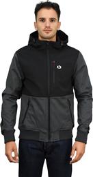 Emerson Ανδρικό Μπουφάν Softshell για Χειμώνα BD GMD Grey / Black από το Delikaris-sport