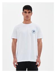 Emerson Ανδρικό T-shirt Λευκό με Στάμπα από το Outletcenter