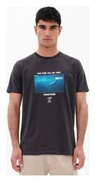 Emerson Ανδρικό T-shirt Μαύρο με Στάμπα από το Outletcenter