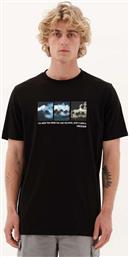 Emerson Ανδρικό T-shirt Μαύρο με Στάμπα από το Outletcenter