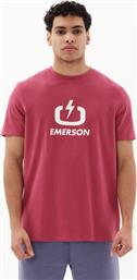 Emerson Ανδρικό T-shirt Raspberry με Στάμπα από το Outletcenter