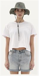 Emerson Γυναικείο Crop T-shirt Λευκό από το Outletcenter