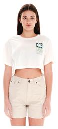 Emerson Γυναικείο Crop T-shirt Λευκό από το Outletcenter