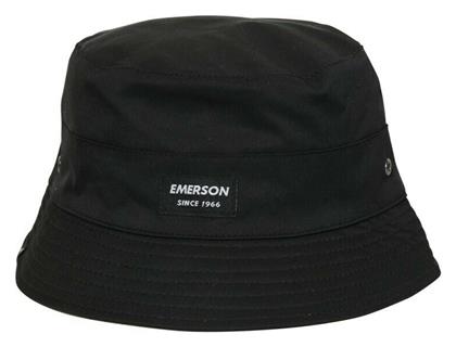 Emerson Υφασμάτινo Ανδρικό Καπέλο Στυλ Bucket Black / Beige