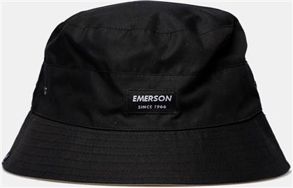 Emerson Υφασμάτινo Ανδρικό Καπέλο Στυλ Bucket Μαύρο από το Altershops
