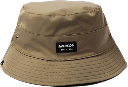 Emerson Υφασμάτινo Ανδρικό Καπέλο Στυλ Bucket Olive Black από το Altershops