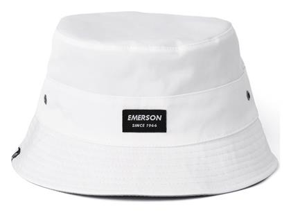 Emerson Υφασμάτινo Ανδρικό Καπέλο Στυλ Bucket White / Grey