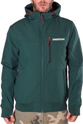 Emerson Softshell Πράσινο Αδιάβροχο Μπουφάν Με Κουκούλα 182.EM11.34 από το Athletix