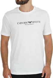 Emporio Armani Ανδρικό T-shirt Λευκό με Λογότυπο από το Maroudas