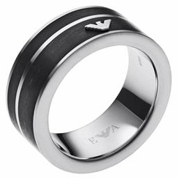 Emporio Armani Signature Ανδρικό Δαχτυλίδι Βέρα από Ατσάλι Επιχρυσωμένο