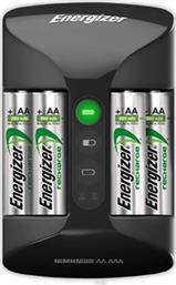 Energizer ACCU Recharge Pro Φορτιστής 4 Μπαταριών Ni-MH Μεγέθους AA/AAA Σετ με 4x AA 2000mAh από το Kotsovolos